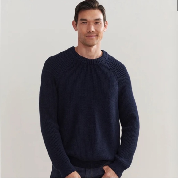 Jenni Kayne Men’s Cotton Fisherman in Navy - Picture 2 of 8